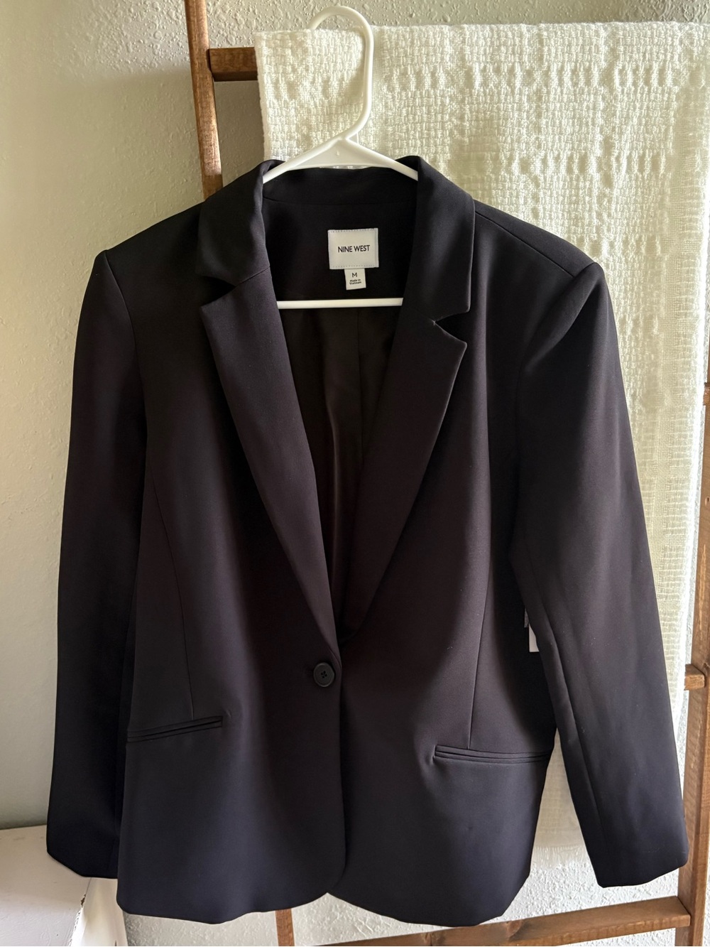 Nine West Black Single-Button Women's Blazer
